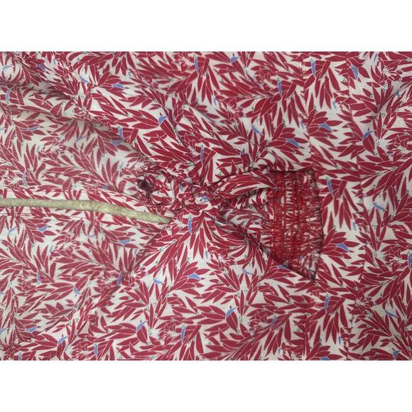 Lulus Dondi red/blue/white tomato girl tie-front short sleeve romper Size Small - Picture 4 of 10